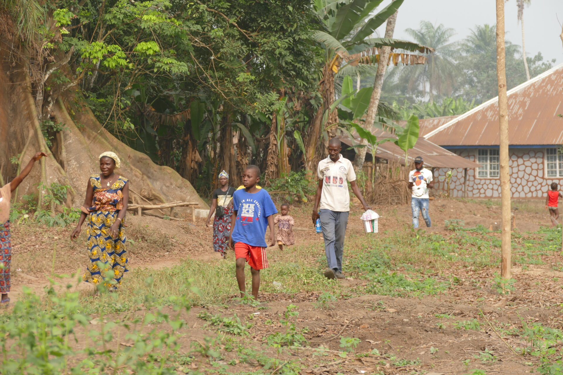Een gemeenschap in Sierra Leone
